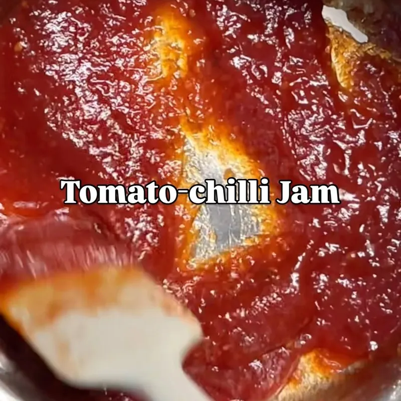 Tomato chilli jam on toast